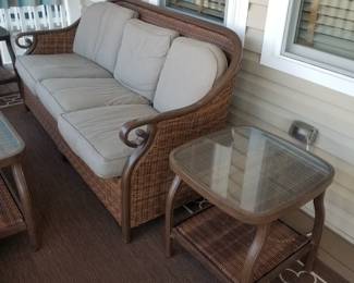 Pretty porch conversation set: end table