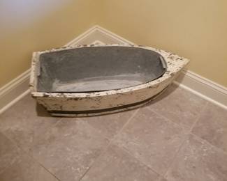 Large rowboat party cooler - galvanized liner