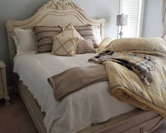 Magnificent king bedroom set by Fairmont Designs: king bed, two nightstands, tall dresser 