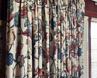 ALL curtains and drapery in the house is for sale!