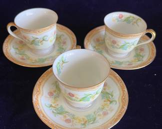 Noritake tea cups and saucers