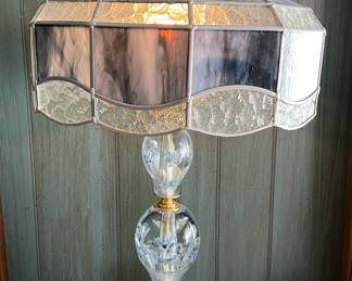 Blue Tiffany style lamp