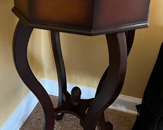 Wood end table