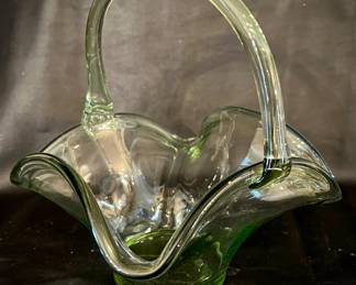 Handblown glass dish
