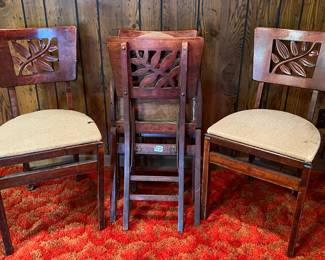 Vintage Stakmore folding chairs