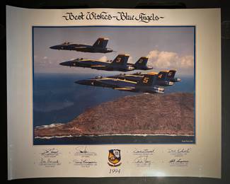 Signed Blue Angels print