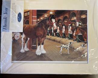 Signed Budweiser print