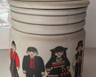 Leif Thesen A.S. ceramic "Norge" canister