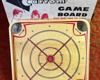 Carrom double-sized game board