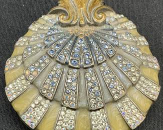 Jay Strongwater Enameled Crystal Trinket Box
