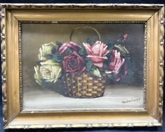 MESTERHAZY Antq Signed Still Life Oil Painting
