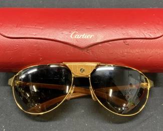 Cartier Santos Dumont Aviator Sunglasses France
