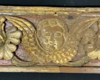 Vintage Ornate Giltwood Wall Ornamentation 8.6ft
