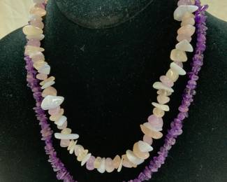 Amethyst, Multi Gemstone Choker Necklaces,
