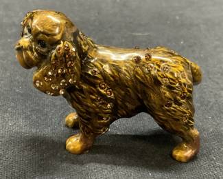 Jay STRONGWATER Enameled Crystal Dog Figurine
