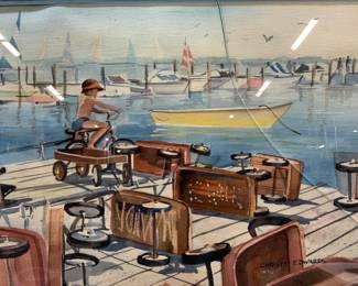 Christy EDWARDS Signed Watercolor Painting
