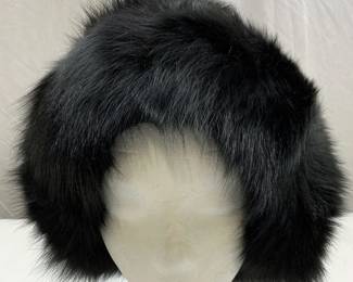 Black Mink Fur Hat
