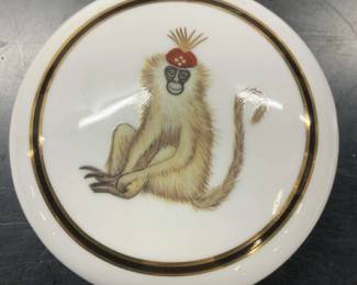 Lynn Chase Amazonian Jaguar Porcel Trinket Box
