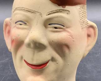 ELMER Vintage Army Soldier Head Pottery Vase
