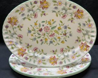 Lot 3 Minton Haddon Hall China Platters, England

