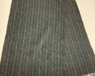DUNHILL Grey Cashmere Scarf w Tassels, England
