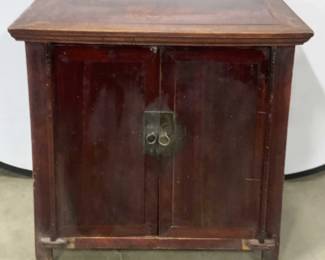 Antique Asian Wooden Two Door Cabinet
