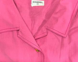 CHANEL Silk Blouse w CC Buttons, France
