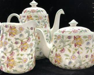 Minton Haddon Hall Porcelain Serverware, 3 England
