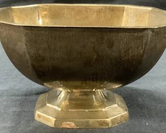 Stamped Sterling Silver Footed Trinket Dish
