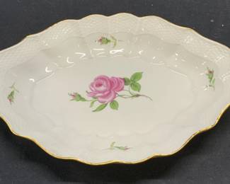 Vintage Meissen Floral Porcelain Bowl
