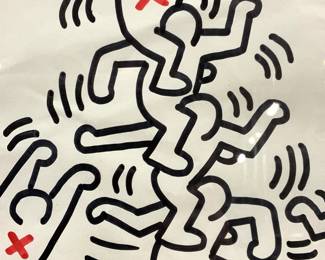 ATTR Haring Sgd Acrobats Marker On Paper

