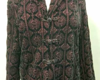 HARARI Velvet & Silk Asian Jacket, USA
