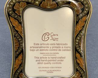 Clara Bijoux Enameled Metal Picture Frame, Spain
