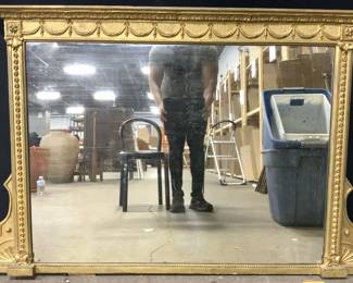 Vintage Victorian Gilt Wood Wall Mirror 4.4ft
