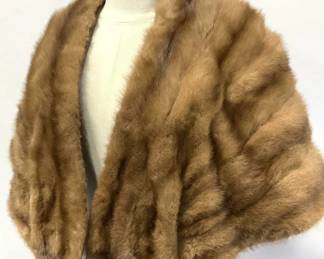 L. Molet Vntg Light Brown Mink Stole, Canada
