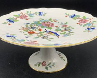 AYNSLEY English Bone China Pembroke Pedestal Plate
