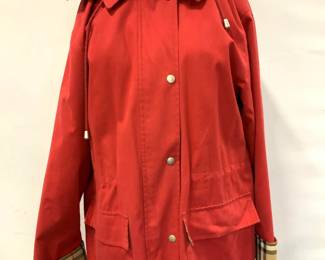 Red Burberry London Cotton Coat, London
