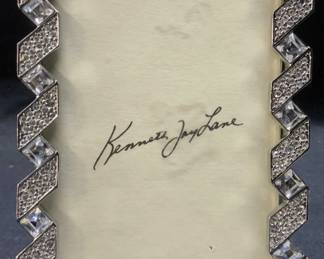KENNETH JAY LANE Chrome & Enamel Pic Frame
