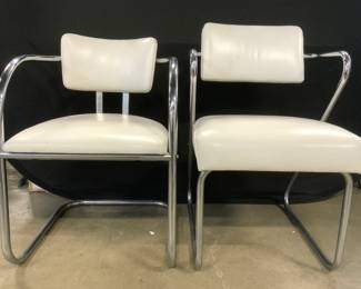 Lot 2 Chromecraft Vntg MCM Arm Chairs
