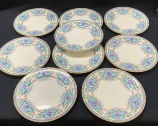 Set 9 ROYAL DOULTON English Porcelain Plates
