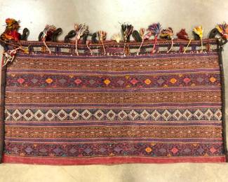 Vntg Tribal Gabbeh Handmade Wool Camel Bag
