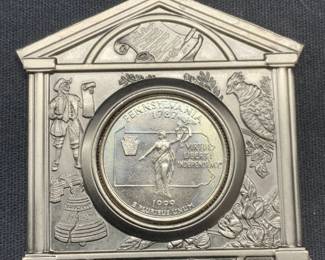 US MINT 1999 Pennsylvania Quarter Ornament
