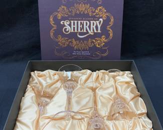 Set 4 Schooner Sherry Glasses NIB
