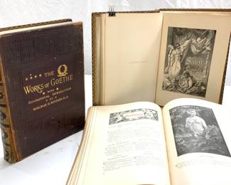 3 Antique Illustrated WORKS of GOETHE, H. Boyesen
