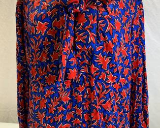 Yves St Laurent Silk Leaf Print Blouse, France
