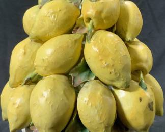 MIP 508 Porcelain Lemon Bouquet Figure ITALY 10in
