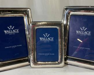 Sterling Silver Set 4 WALLACE SILVERSMITHS Frames
