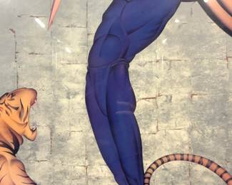 Major Felton Art Deco Figural Lithograph
