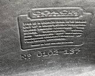 Black Coach Leather Cross Body Should Bag