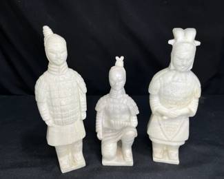 Pair of Fitz & Floyd White Porcelain Foo Dogs